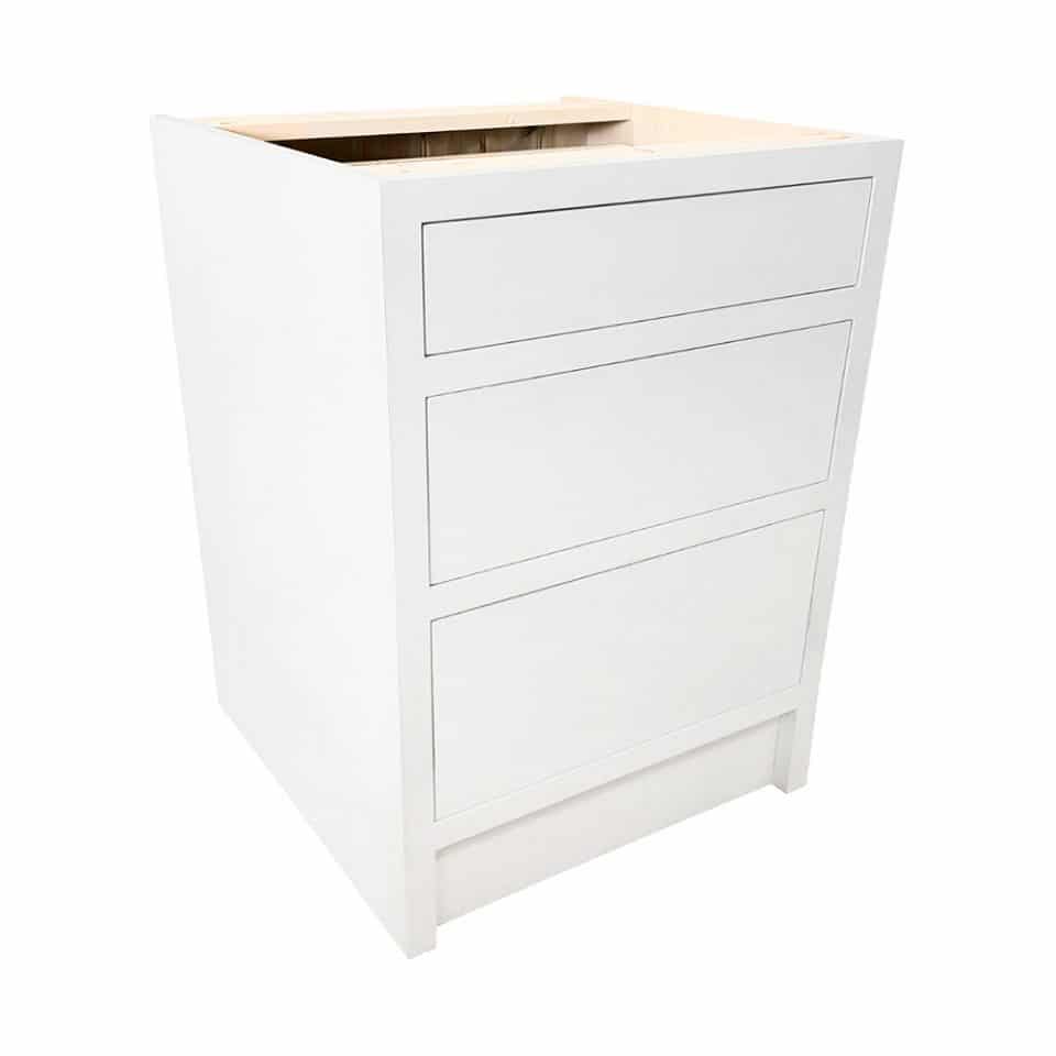 Standard Triple Drawer Kitchen Base Unit (Medium) | Rainbows Furniture