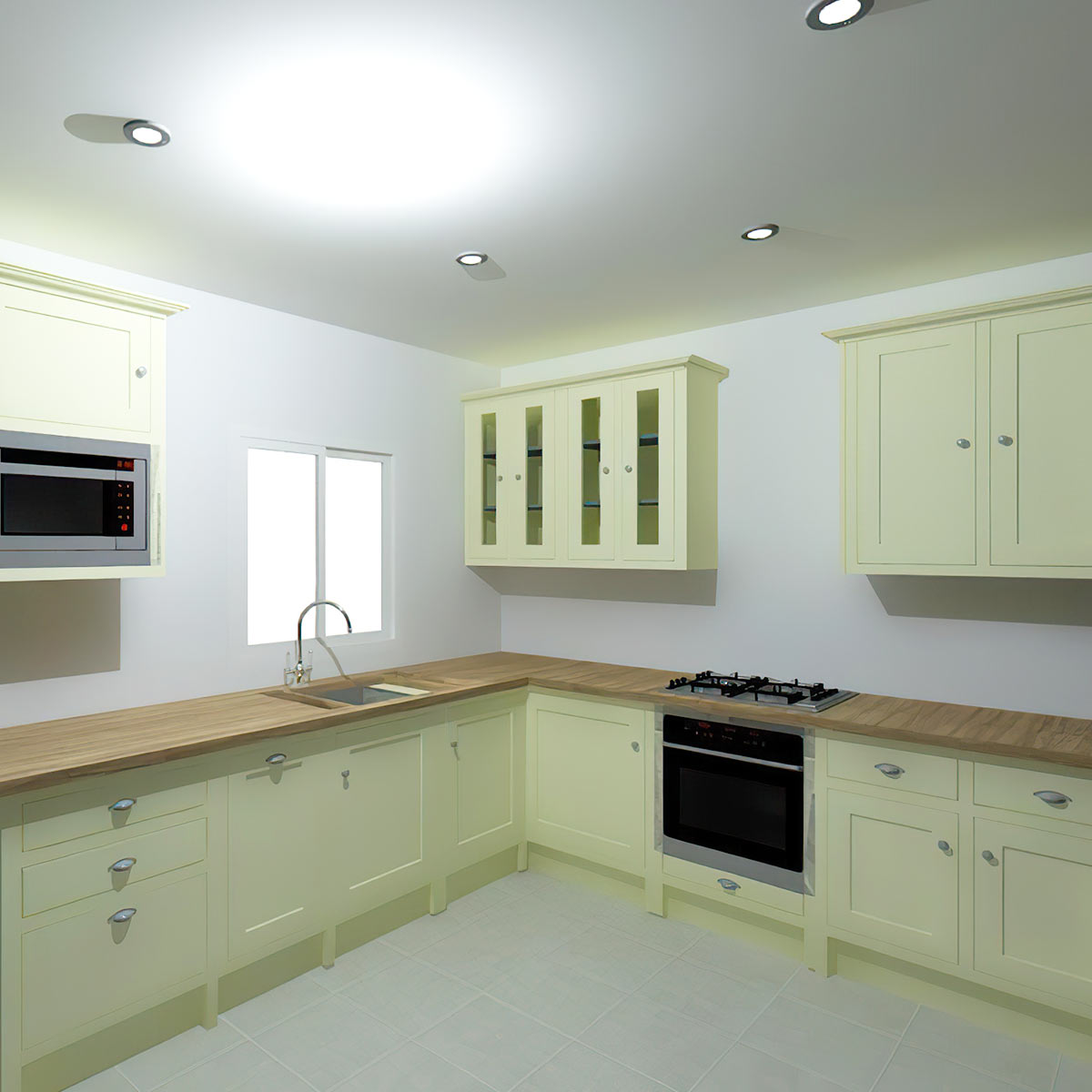 Solid Wood Kitchen Units (Example 1)
